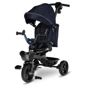 Lionelo - Triciclo KORI per bambini Blu navy