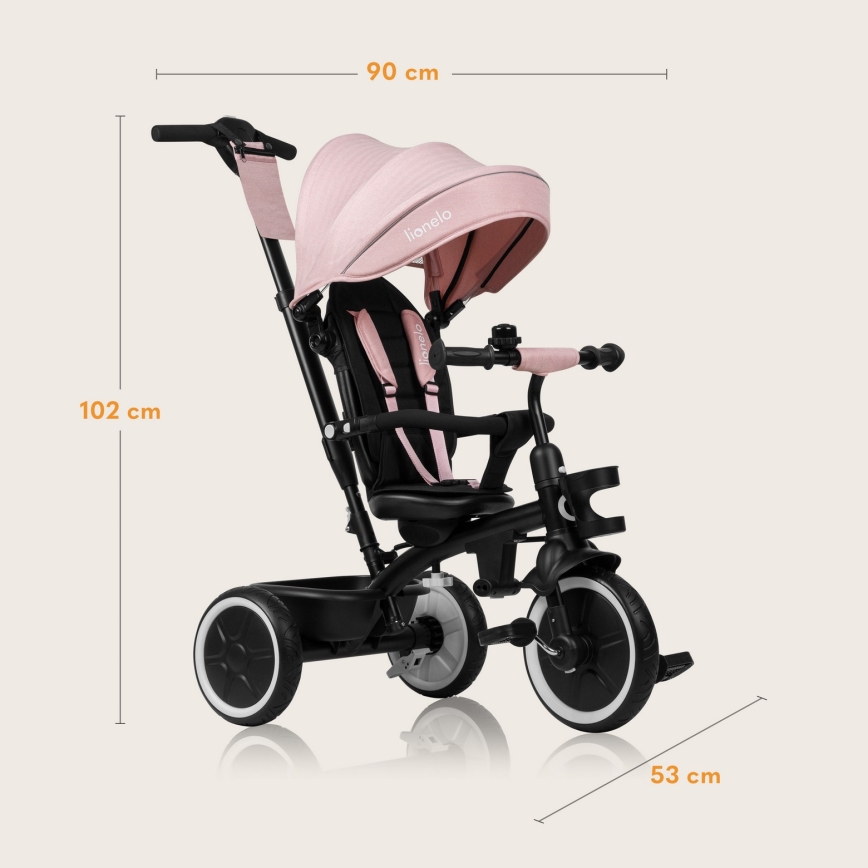 Lionelo - Triciclo per bambini BERRY Rosa