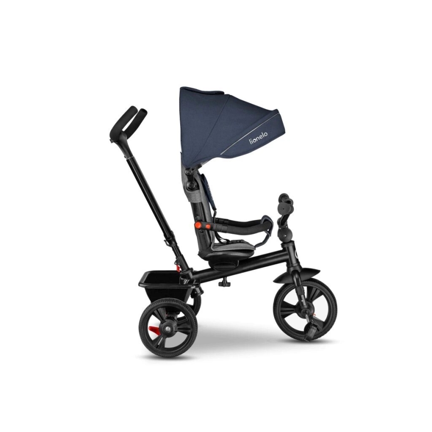 Lionelo - Triciclo per bambini HAARI blu scuro/grigio