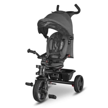 Lionelo - Triciclo per bambini HAARI grigio/nero
