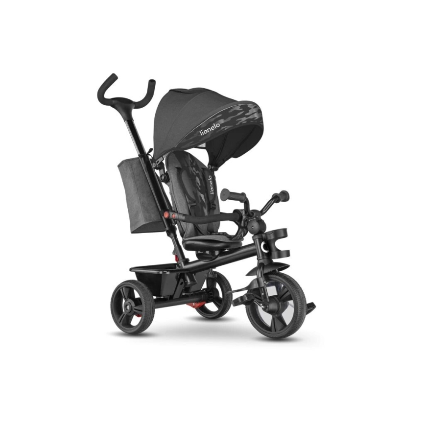Lionelo - Triciclo per bambini HAARI grigio/nero