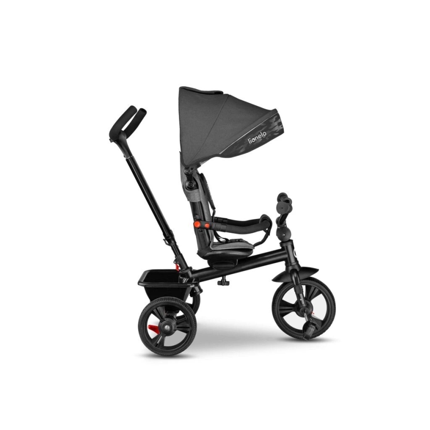 Lionelo - Triciclo per bambini HAARI grigio/nero