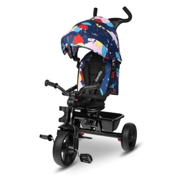 Lionelo - Triciclo per bambini HAARI nero/colorato