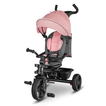 Lionelo - Triciclo per bambini HAARI rosa/grigio