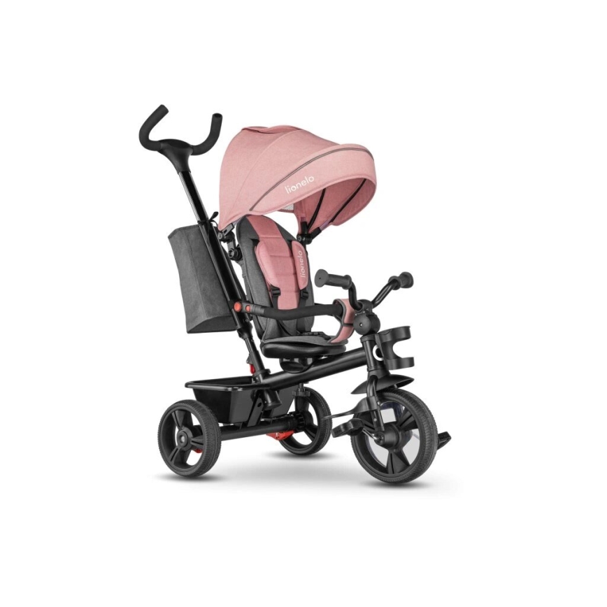 Lionelo - Triciclo per bambini HAARI rosa/grigio