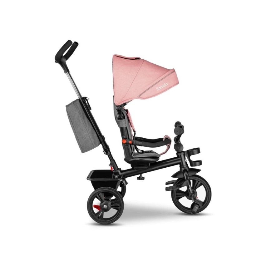 Lionelo - Triciclo per bambini HAARI rosa/grigio
