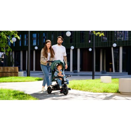 Lionelo - Triciclo per bambini HAARI verde/nero