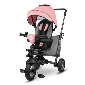 Lionelo - Triciclo per bambini TRIS rosa/grigio