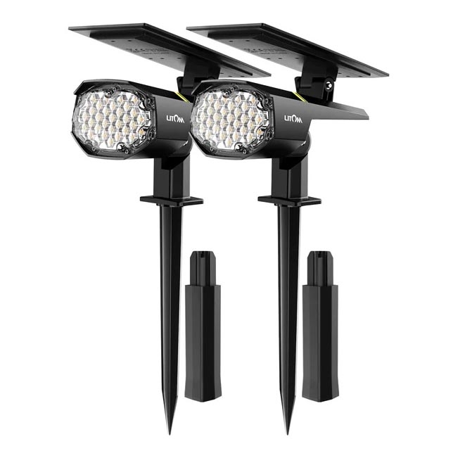 Litom - SET 2x LED Luce solare dimmerabile 2in1 LED/3,7V IP67