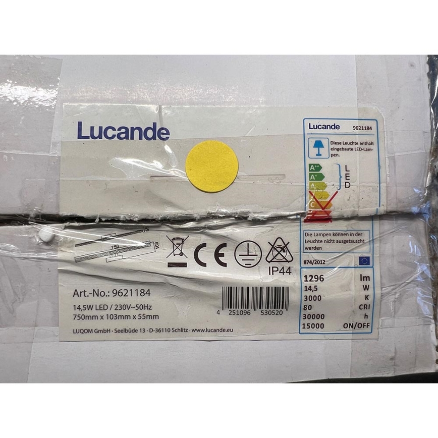 Lucande - Illuminazione LED per specchio da bagno JULIE LED/14,5W/230V IP44