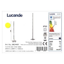 Lucande - Lampada da terra LED dimmerabile MARGEAU 7xLED/4,7W/230V
