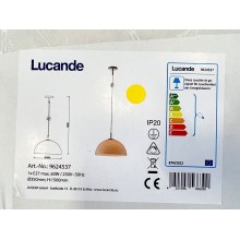 Lucande - Lampadario a filo LOURENCO 1xE27/60W/230V