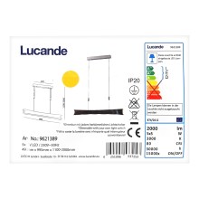 Lucande - Lampadario a sospensione con filo LED dimmerabile EBBA 5xLED/5W/230V
