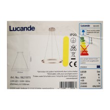 Lucande - Lampadario a sospensione con filo LED dimmerabile LYANI LED/20,5W/230V