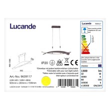 Lucande - Lampadario LED dimmerabile su una corda MARIJA LED/22W/230V