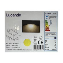 Lucande - Luce da esterno da incasso LED MITJA LED/3W/230V IP65