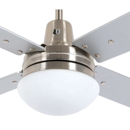 Lucci Air 210334 - Ventilatore da soffitto AIRFUSION QUEST 1xE27/60W/230V legno/cromo opaco + telecomando