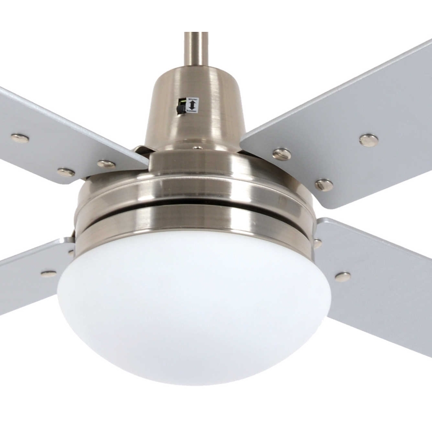 Lucci Air 210334 - Ventilatore da soffitto AIRFUSION QUEST 1xE27/60W/230V legno/cromo opaco + telecomando