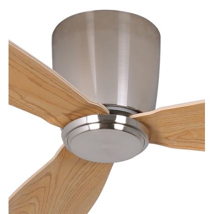 Lucci air 210519 - Ventilatore da soffitto AIRFUSION RADAR cromo lucido/legno + telecomando