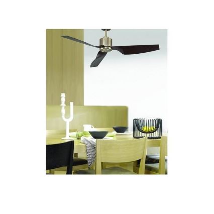 Lucci Air 210526 - Ventilatore da soffitto AIRFUSION CLIMATE II ottone/legno + telecomando