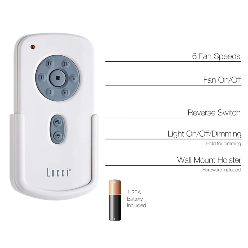 Lucci Air 21052TRS - Telecomando per ventilatori CLIMATE, RADAR, FRASER 1x23A