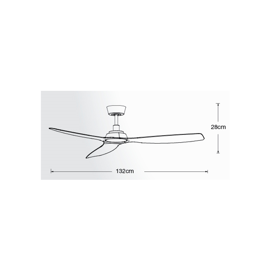 Lucci Air 210651 - Ventilatore da soffitto MOTO nero + telecomando