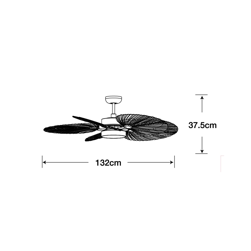 Lucci Air 210655 - Plafoniera LED BALI 1xGX53/18W/230V marrone + telecomando