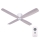 Lucci air 210986 - Ventilatore da soffitto FRASER bianco/legno + telecomando