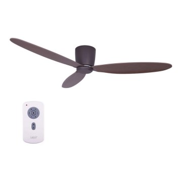 Lucci air 212883 - Ventilatore da soffitto AIRFUSION RADAR in legno/marrone Ø 132 cm con telecomando