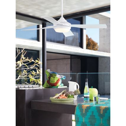 Lucci air 212898 - Ventilatore da soffitto dimmerabile a LED MOONAH 1xGX53/21W/230V bianco + telecomando