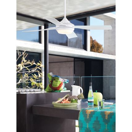 Lucci air 212898 - LED Ventilatore da soffitto dimmerabile MOONAH 1xGX53/21W/230V bianco + telecomando