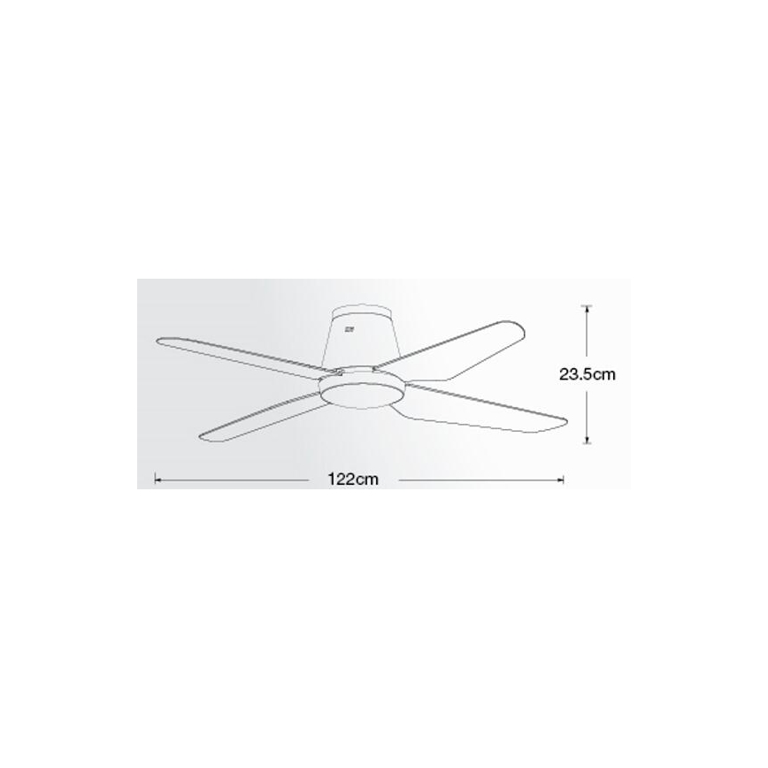 Lucci air 213001 - Plafoniera LED AIRFUSION ARIA LED/18W/230V bianco + telecomando