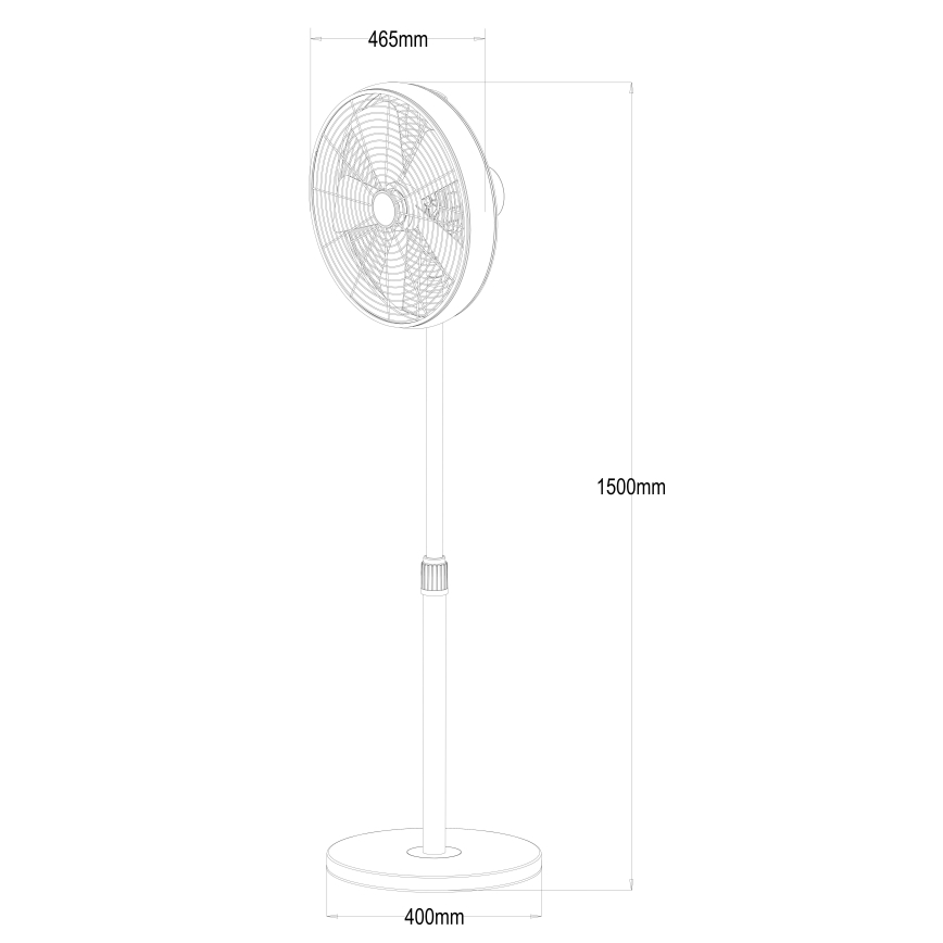 Lucci Air 213116EU - Ventilatore con supporto BREEZE marrone