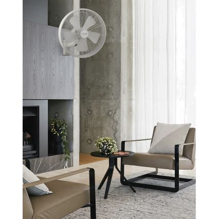 Lucci Air 213128EU - Ventilatore da parete BREEZE 55W/230V bianco Ø 46 cm + telecomando