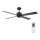 Lucci air 213170 - Plafoniera LED NEWPORT nero + telecomando