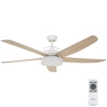 Lucci air 213176-Ventilatore da soffitto dimmerabile a LED LOUISVILLE 1xGX53/18W/230V legno/bianco + telecomando