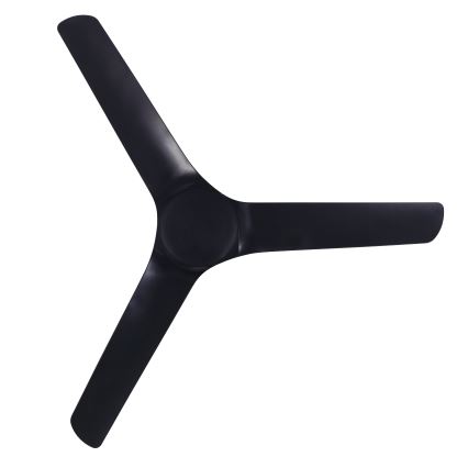 Lucci Air 21321649 - Ventilatore da soffitto ABYSS diametro 142 cm IP66 nero + telecomando