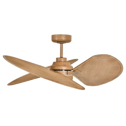 Lucci Air 21325549 - Ventilatore da soffitto dimmerabile a LED SABLE 1xGX53/12W/230V 3000/4000/5000K Ø 91,5 cm marrone + telecomando