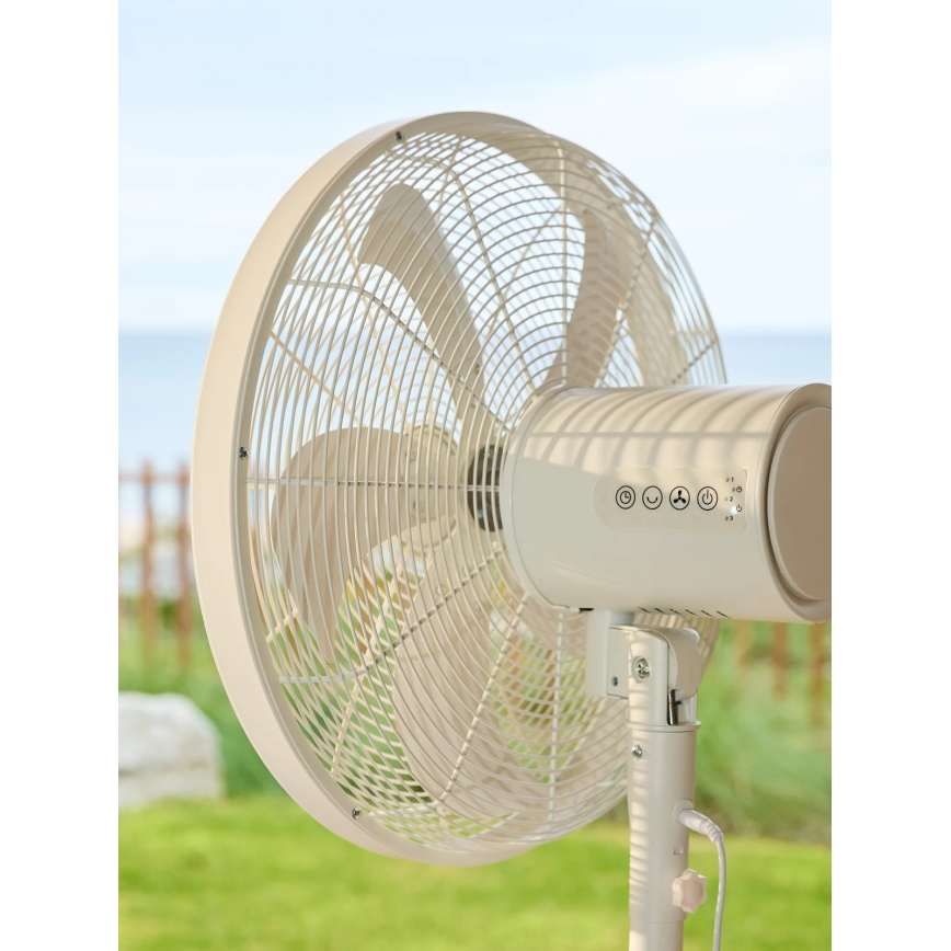 Lucci Air 21326449 - Ventilatore a piantana GLIDE 36W/230V Ø 45 cm, bianco