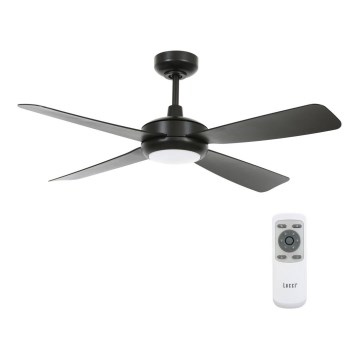 Lucci air 213303 - Ventilatore da soffitto dimmerabile a LED SLIPSTREAM 1xGX53/12W/230V nero + telecomando