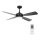 Lucci air 213303 - Ventilatore da soffitto dimmerabile a LED SLIPSTREAM 1xGX53/12W/230V nero + telecomando