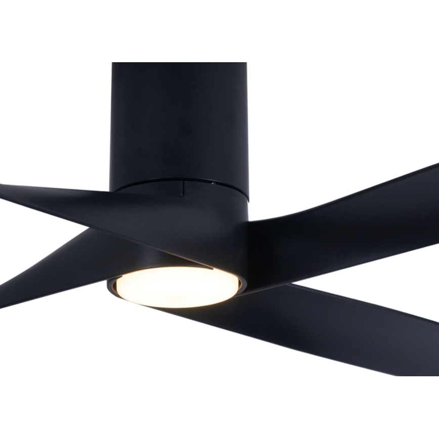 Lucci air 213351 - Ventilatore da soffitto dimmerabile a LED RIVIERA 1xGX53/12W/230V nero + telecomando