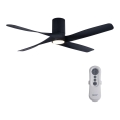 Lucci air 213351 - Ventilatore da soffitto dimmerabile a LED RIVIERA 1xGX53/12W/230V nero + telecomando