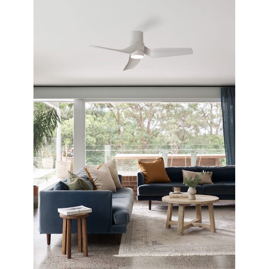 Lucci air 213353 - Ventilatore da soffitto dimmerabile a LED NAUTICA 1xGX53/12W/230V bianco + telecomando