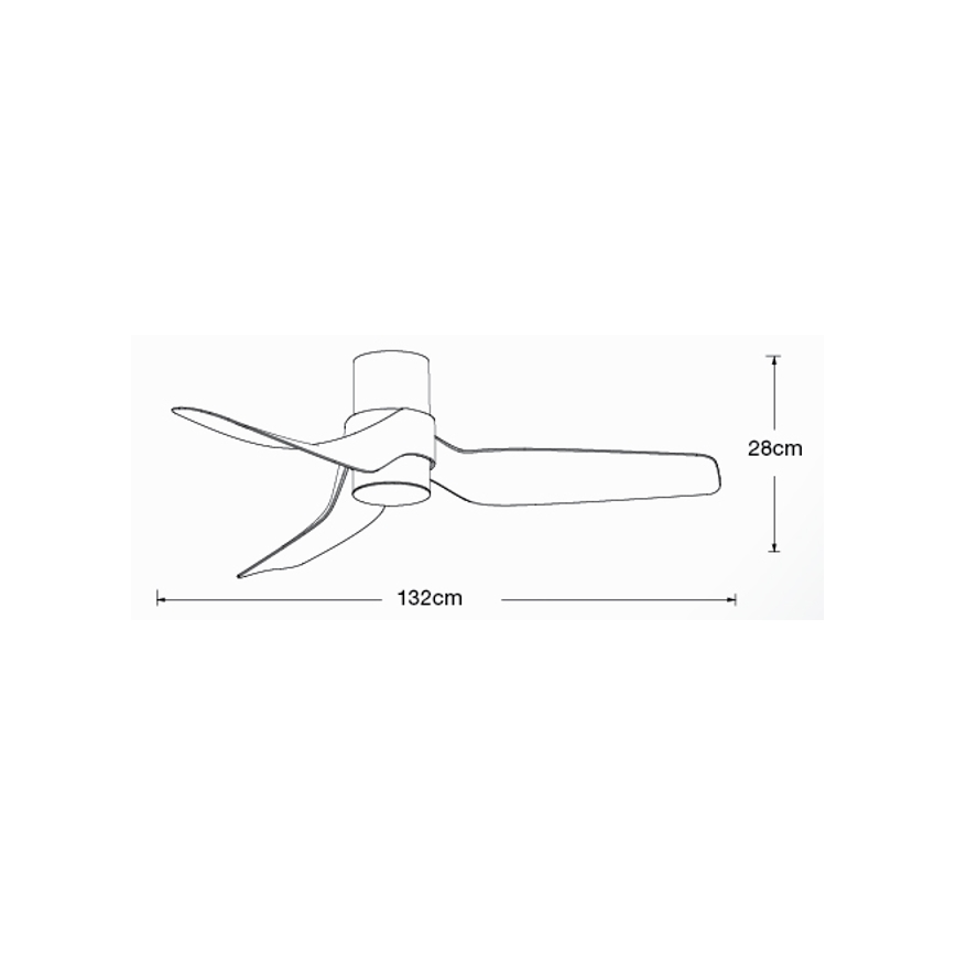 Lucci air 213353 - Ventilatore da soffitto dimmerabile a LED NAUTICA 1xGX53/12W/230V bianco + telecomando