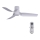 Lucci air 213353 - Ventilatore da soffitto dimmerabile a LED NAUTICA 1xGX53/12W/230V bianco + telecomando