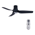 Lucci air 213354 - Ventilatore da soffitto dimmerabile a LED NAUTICA 1xGX53/12W/230V nero + telecomando