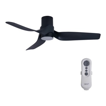 Lucci air 213354 - Ventilatore da soffitto dimmerabile a LED NAUTICA 1xGX53/12W/230V nero + telecomando