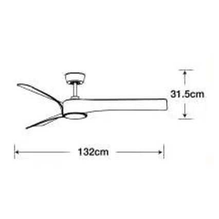 Lucci air 213358 - Ventilatore da soffitto dimmerabile a LED LINE 1xGX53/12W/230V nero + telecomando