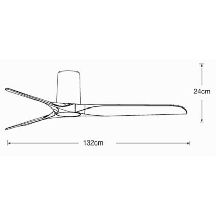 Lucci air 21610149 - Ventilatore da soffitto LONDO nero + telecomando